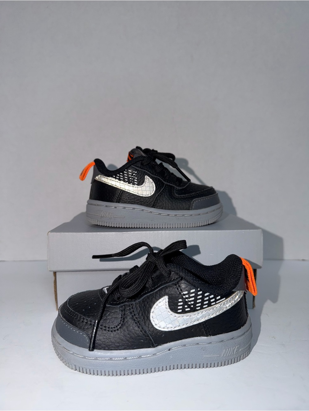 Nike Force 1 LV8 2 Under Construction 5C Toddler Sneaker In Black CK0830 001